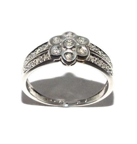 Bague blanc 9 carats - en, or