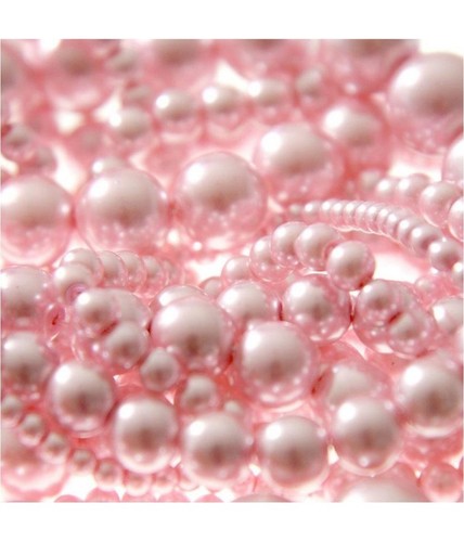 Perles nacrées en verre - nacrées,