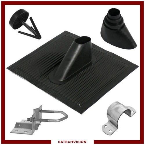 Set fixation pour mât de - fixation,