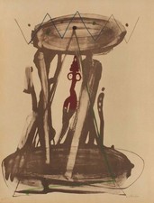 Louis CHAVIGNIER Nu 1975 lithographie signée