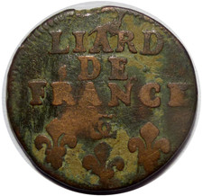 Louis XIV Liard de France 1698 CC Besançon