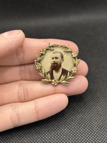 Ancienne broche porte photo - broche,