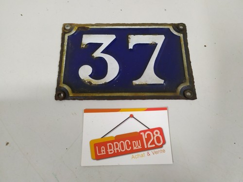 Plaque émaillée numéro - , de