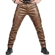 Pantalon en cuir de motard