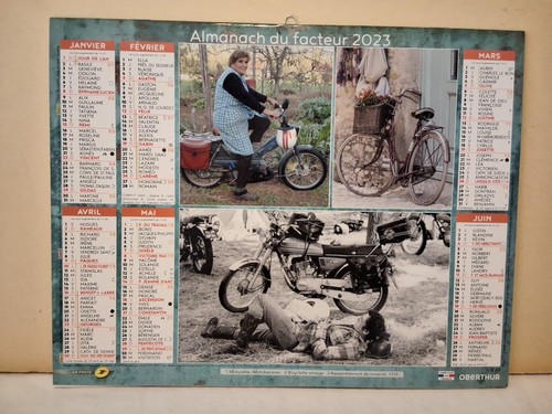 Calendrier almanach poste - calendrier,