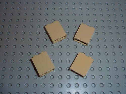 Lego brick 1x2x2 tan - x,
