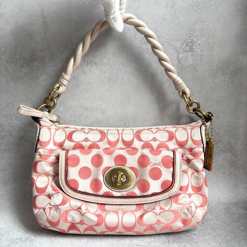 Sac bandoulière coach rose - sac,