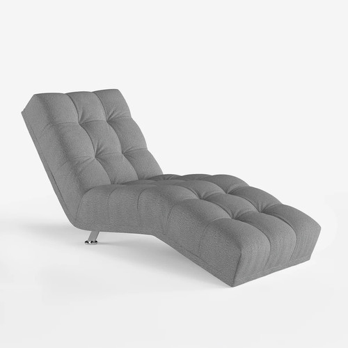 Chaise longue capitonnée