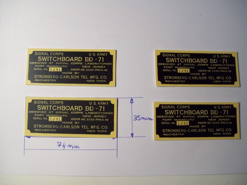 Militaria plaques signal - militaria, 4