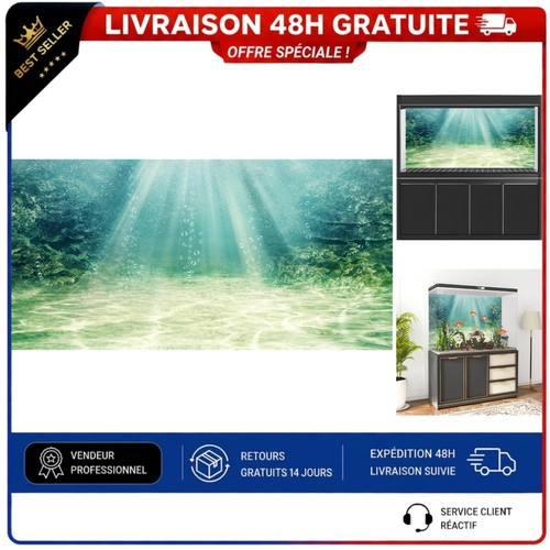 Fond aquarium 61x41cm vinyle - fond, d'aquarium