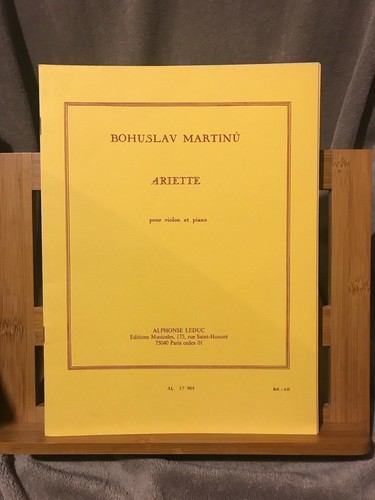 Martinu ariette pour - b.,