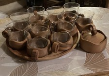 Service à café en teck et