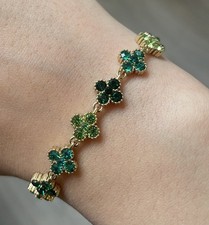 Bracelet trèfle en acier
