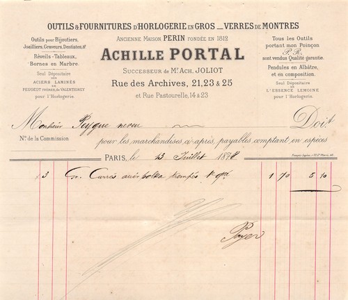1878 outils fournitures d - 1878, et