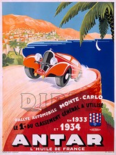 PLAQUE ALU DECO ANTAR RALLYE