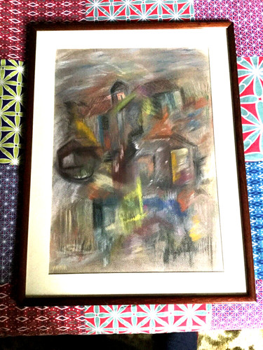 Tableau abstrait papier dessin - abstrait,