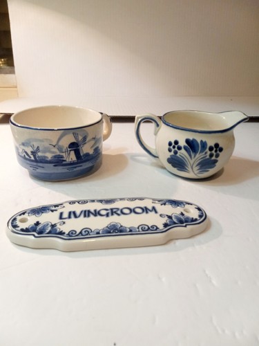 Hand painted delftware made - painted, in
