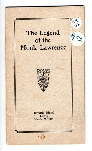 The legend monk lawrence - the, of
