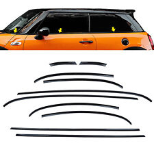 Pour Mini F56 Dechrome Coupez Fenêtres Offrent Châssis de Fenêtre Noir Brillant