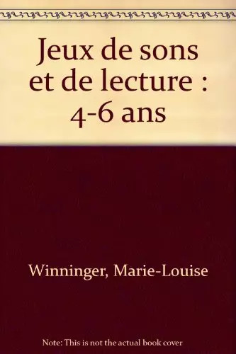 Jeux sons de - jeux, lecture