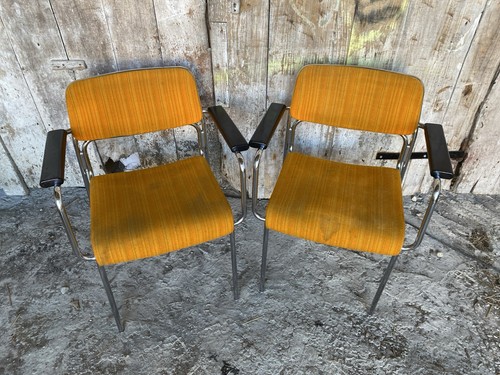 Paire fauteuil ancien métal - ancien,