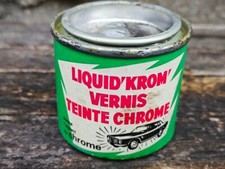 Bidon Pot Dosette Vernis LIQUID'KROM old tin can no abel chemico wynn's