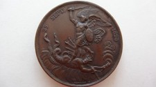 Médaille religieuse en bronze