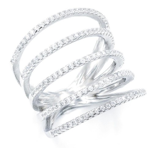 Sterling silver 925 white - white, cz