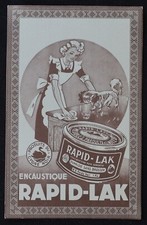 Buvard Encaustique RAPID-LAK Cygne Noir Cavalier King Charles chien blotter 3