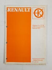 (338B) Manuel d'atelier RENAULT - Système Audio Alpine, 4x25 W, Radiosat HIFI