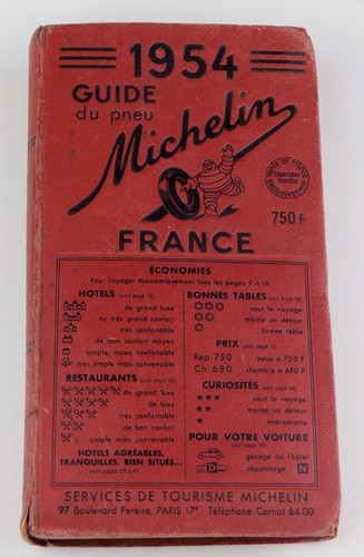 Guide michelin rouge 1954 - ,