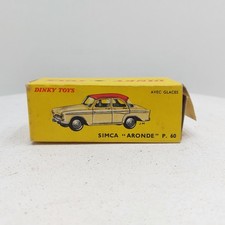 Dinky Toys 544 Simca "Aronde" P.60 boite vide d'origine