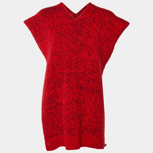 Poncho chanel rouge - chanel, cachemire