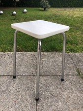 superbe Tabouret rond Vintage en Formica  Vert pale   An 60's - 70's