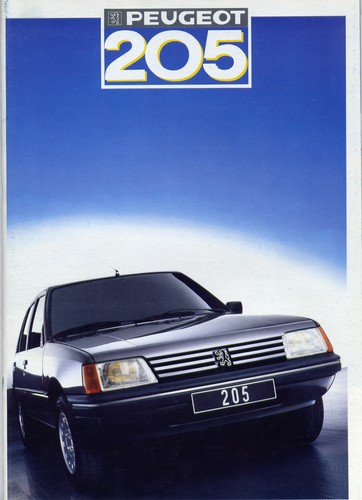 Catalogue brochure peugeot 205 - catalogue,