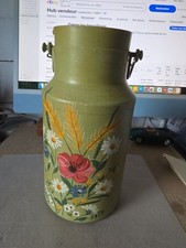 POT A LAIT DECOR FLORAL PEINT