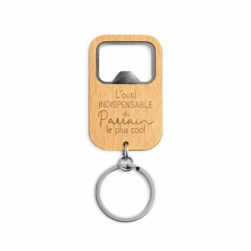 Porte clés décapsuleur bois - porte-clés,