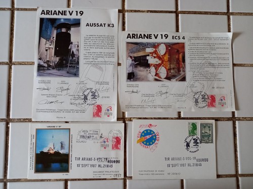 Enveloppe tir ariane vol 19 - enveloppe,