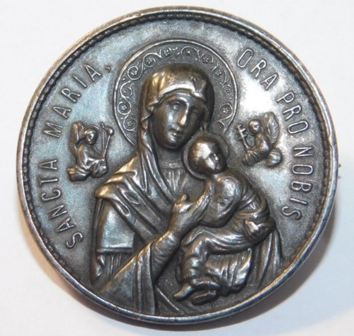 Medaille broche notre dame - broche,