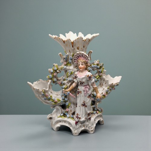 Antique porcelain figural vase