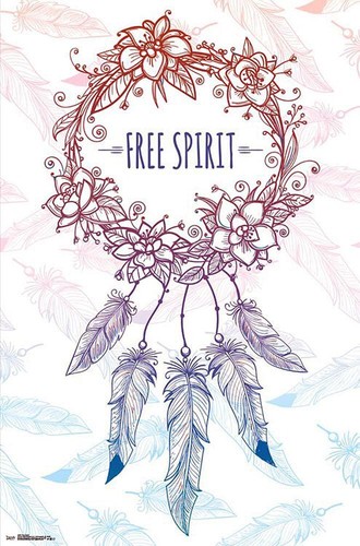 Poster free spirit capteur - free,