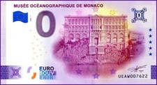 UEAW / MUSEE OCEANOGRAPHIQUE DE MONACO / BILLET 0 € / NULL EURO-SCHEIN / 2025-1
