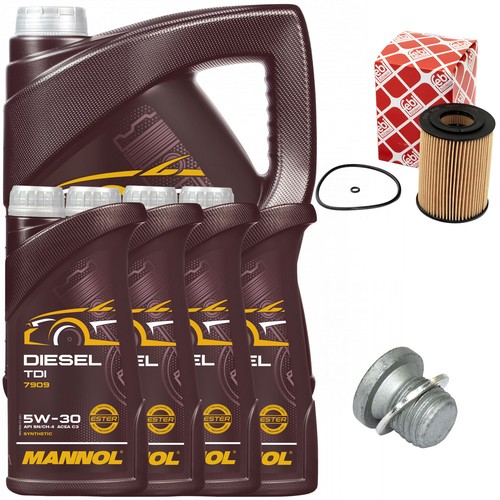 Set filtre huile mannol - filtre,