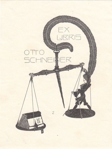 Exlibris plaque impresssion - plaque,