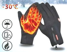 Gants chauffant imperméables coupe-vent d'hiver à écran tactile thermique sport 