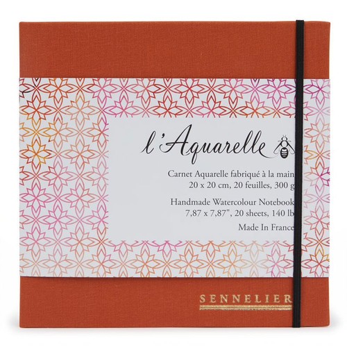 Carnet aquarelle 20x20cm - carnet,