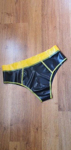 Slip homme latex noir - slip,