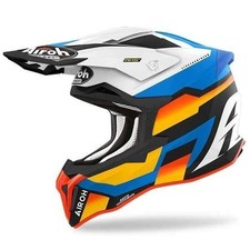 Casque Moto Airoh Strykker Glam Bleu Mat Cross Enduro Motard Off Road ECE 22.06