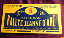 Plaque du 31 eme  rallye