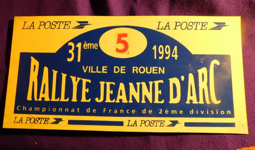 Plaque eme rallye - 31,